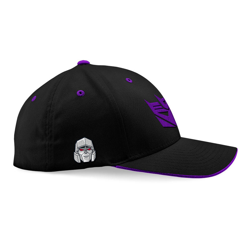 Transformers Decepticon Megatron Adjust. Cotton Embroidered Black Unisex Cap/Hat — image 2