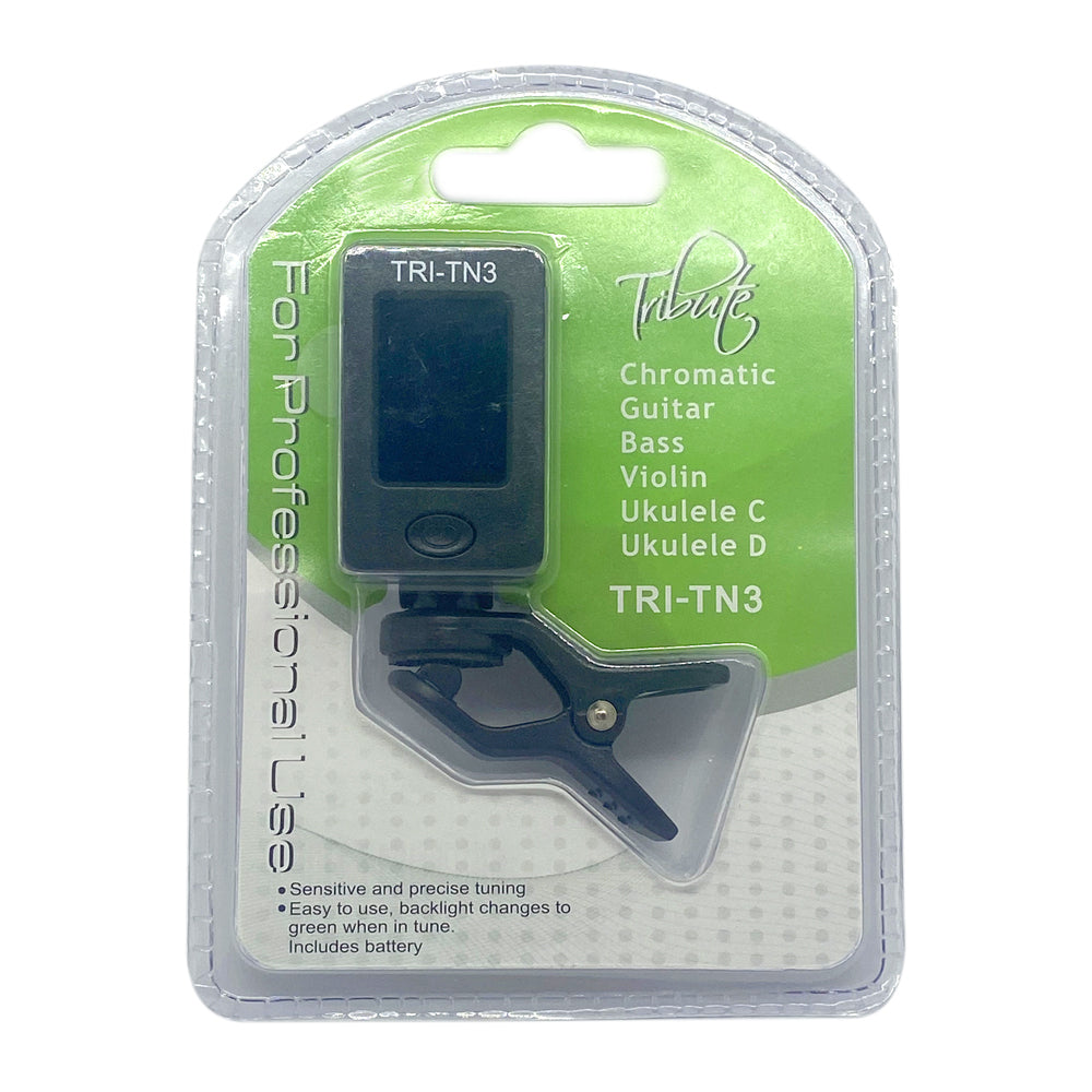 Tribute Clip On Chromatic Guitar/Bass/Violin/Ukulele Precise Tuner Easy To Use