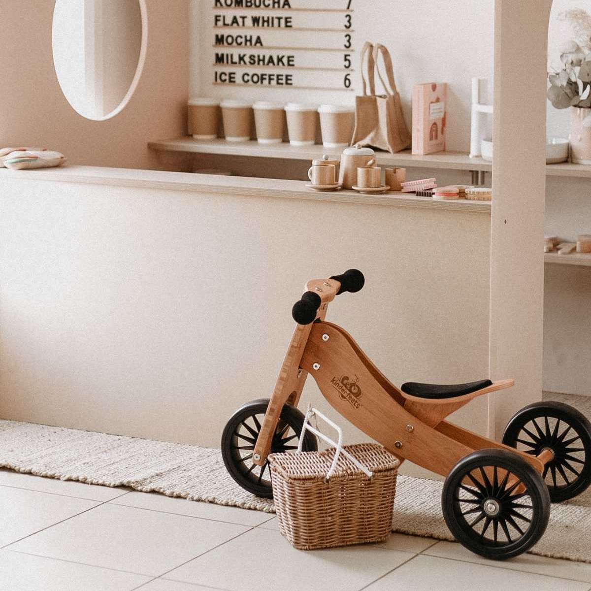 Kinderfeets 72cm Bamboo Tiny Tot Plus Balance Bike/Trike Kids Ride-On Toy 18m+