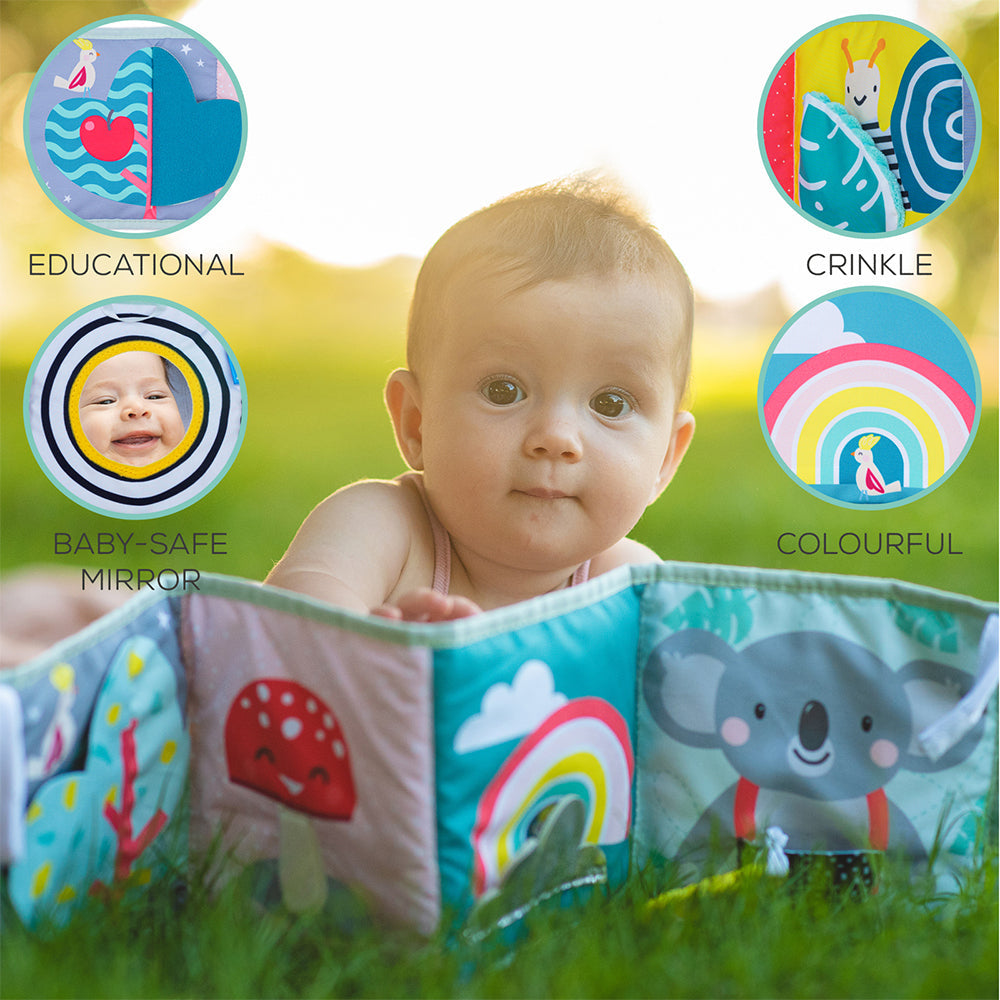Taf Toys 85cm Koala Clip On Pram Double Sided Soft Book Baby 0m+ Educational Toy — image 2