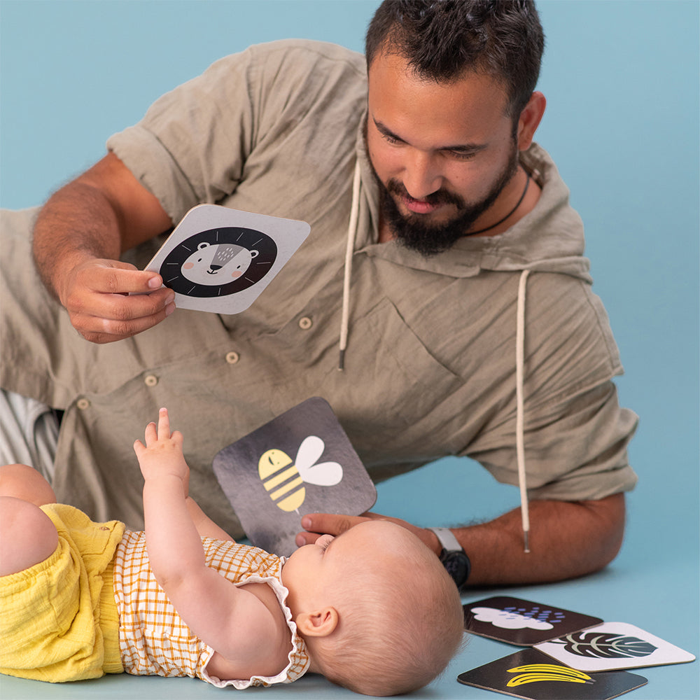 Taf Toys Double-Sided My 1st Tummy Time Cards Baby/Kids Educational Toy 0m+ — image 3