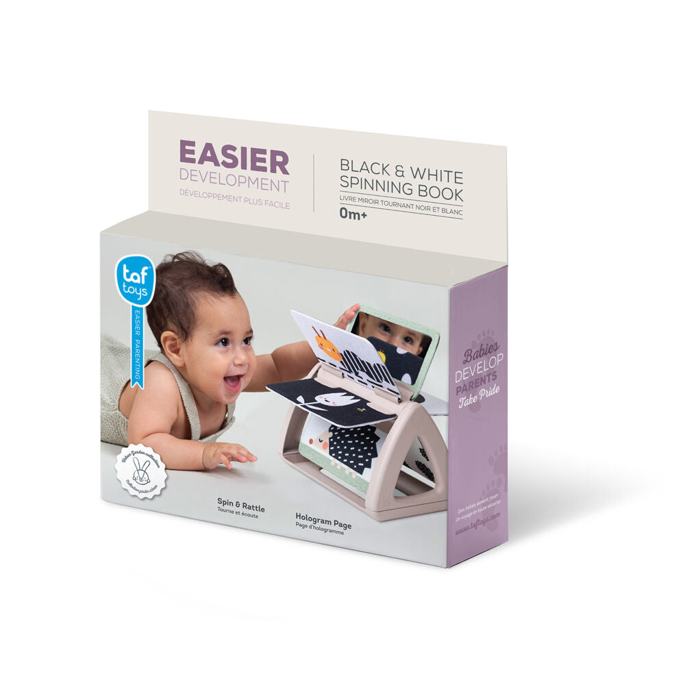 Taf Toys Black & White Spinning Baby Book Activity Toy Toddlers/Babies 0m+