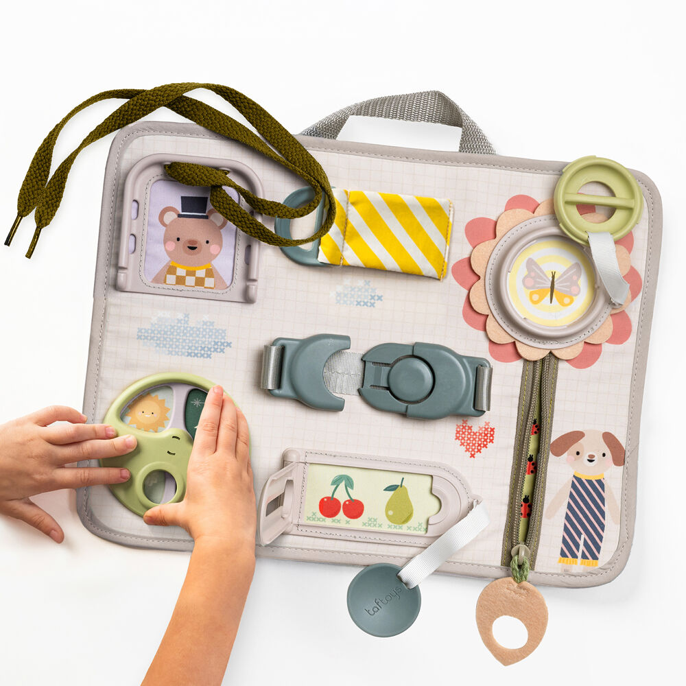 Taf Toys Snap 'n Learn Activity Crafted Sensory Board Toy Children/Kids 18m+