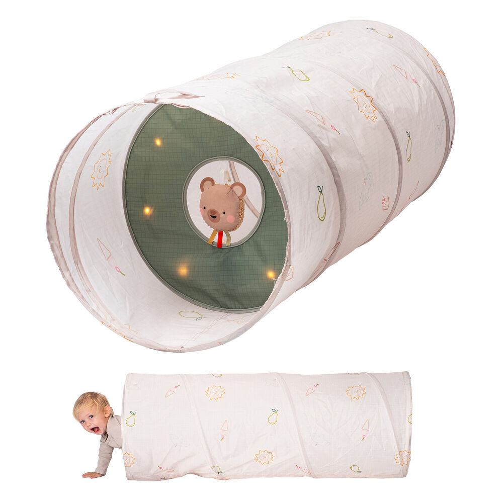 Taf Toys Glow & Go Tunnel Soft Light-Up Crawling Tunnel Toddlers/Babies 0m+