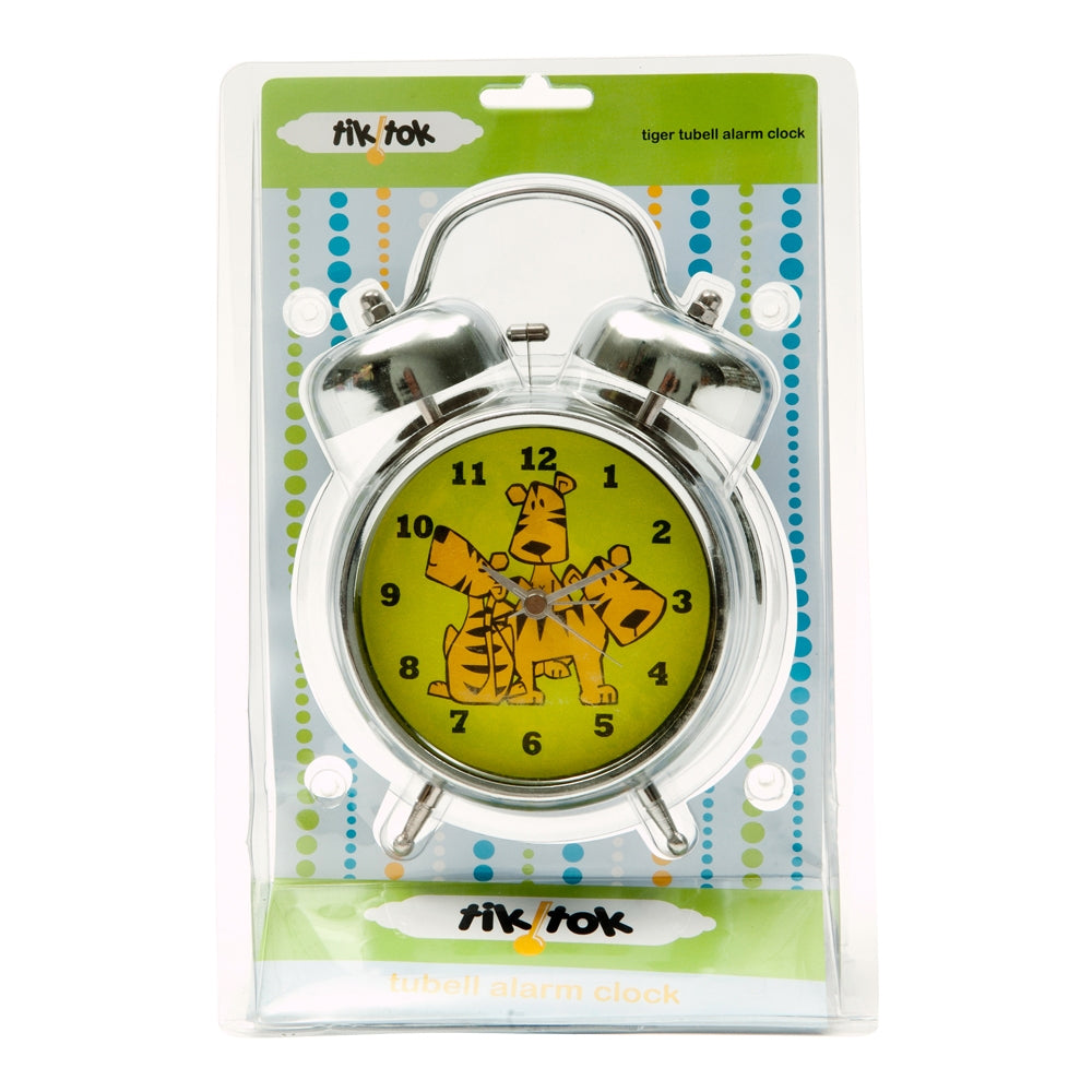 Tik Tok Tubell Kids/Children Analog Desk Standing Alarm Clock Time 12x20cm Tiger — image 2