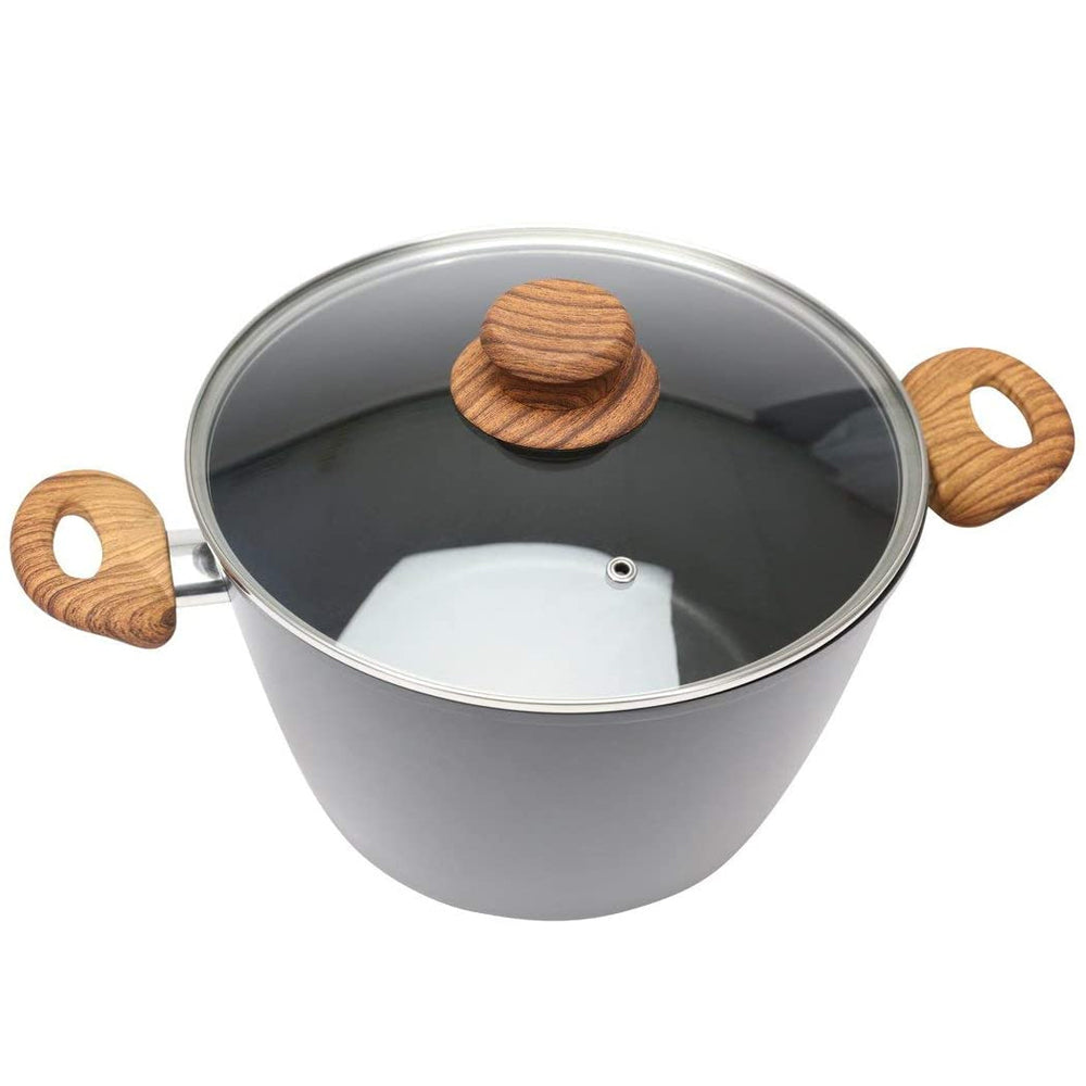Taste the Difference Gourmet 24cm Non-Stick Cooking/Cookware Pot w/Glass Lid