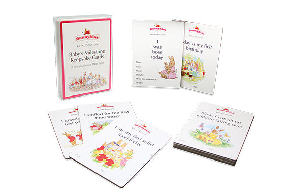 Bunnykins Baby Development Milestone Keepsake Cards Double-Sided Rectangle 18m+ — image 2