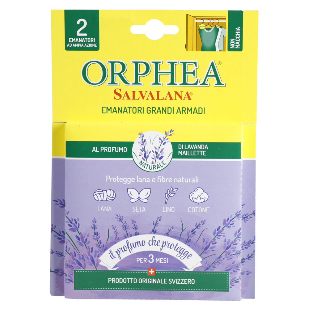 Orphea Lavender Scented Natural Diffuser Clothes Protector Closets Hangers (2 Pieces)