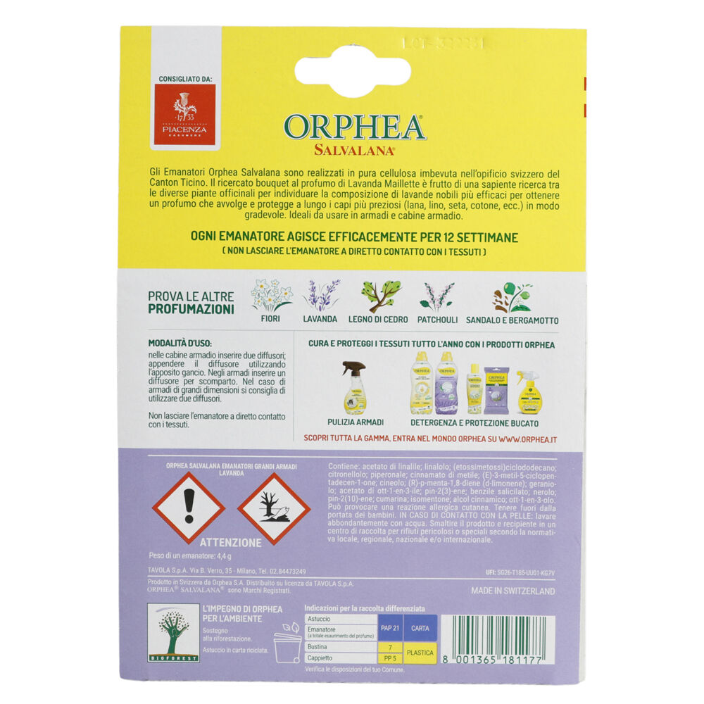 Orphea Lavender Scented Natural Diffuser Clothes Protector Closets Hangers (2 Pieces) — image 2
