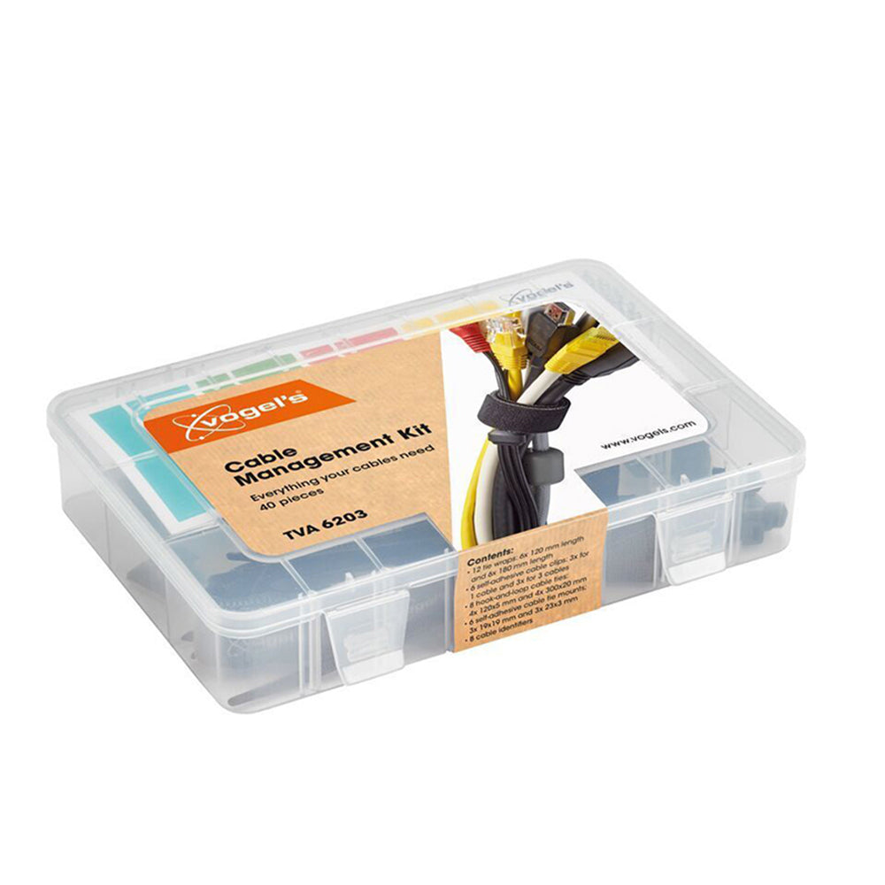 Vogel's Vogel TVA 6203 Cable Management Kit Wire Strap/Tie Wrap Tidy Organiser Set (40 Pieces)