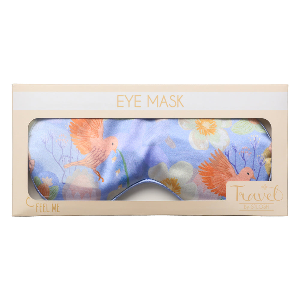 Splosh Travel By Splosh Bird Satin Eye Mask Sleeping Soft Shade Cover 22x10.5cm — image 2