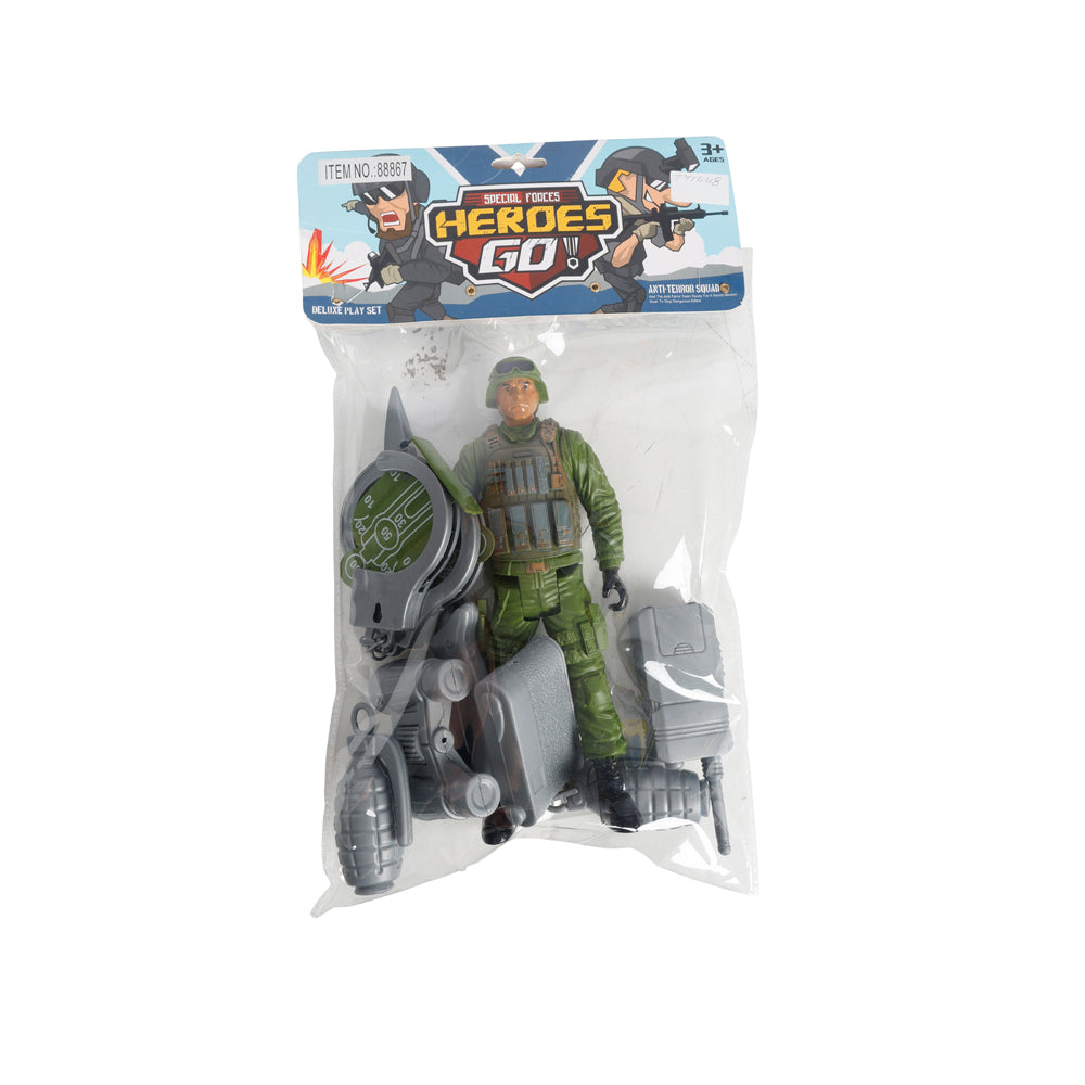 Razoo Special Forces Deluxe Gun Playset In Pvc Bag Kids/Childrens 40x24cm 3+ (9 Pieces)