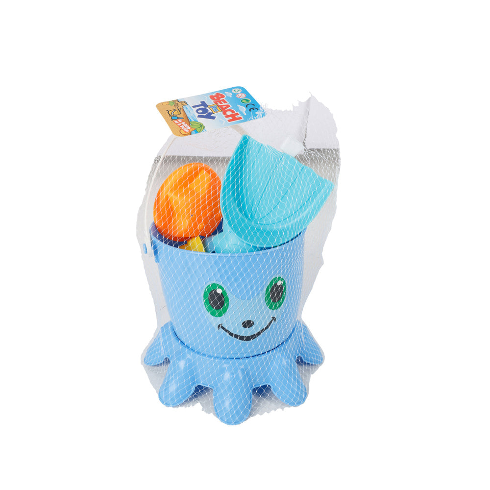 Razoo 7pcRazoo Octupus Beach Bucket & Sifter Set Kids/Children Fun Toy 18x15cm 18m+