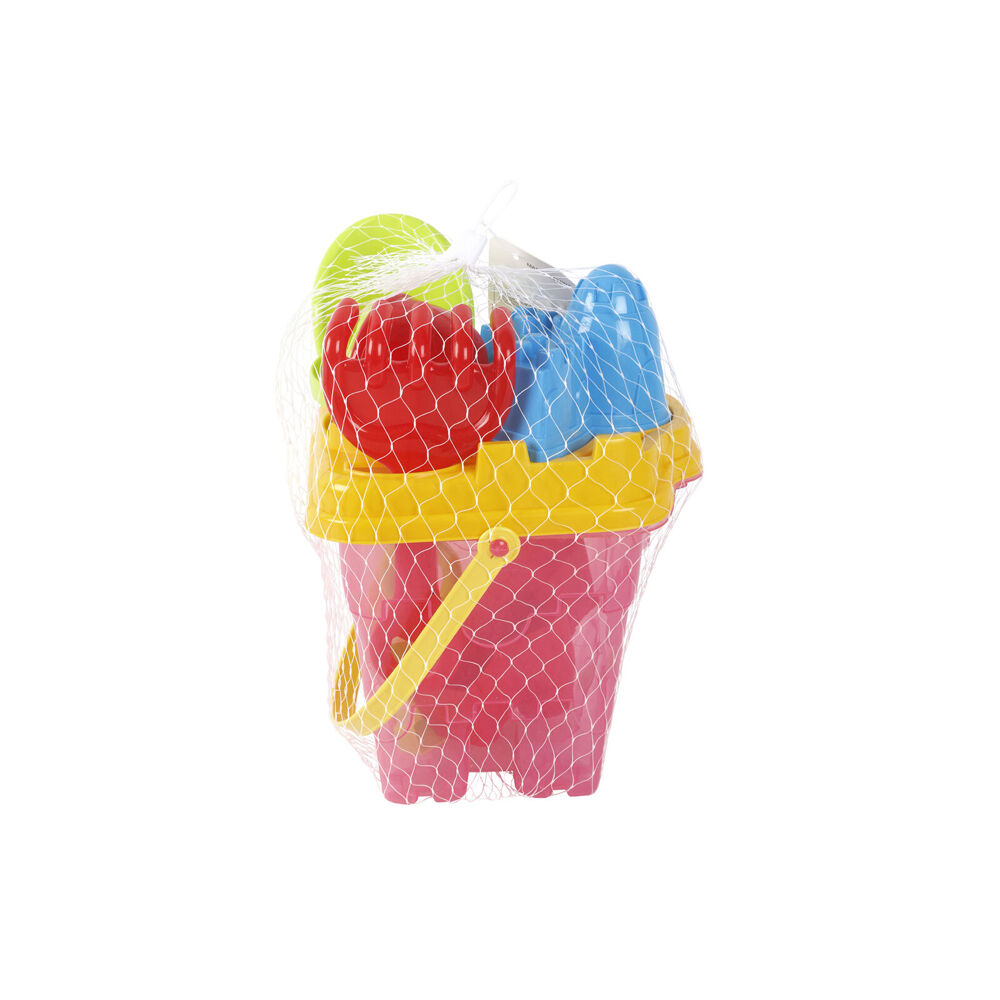 Razoo Kids and Childrens Beach Sand Bucket Set 20x18x20cm Assorted (8 Pieces)