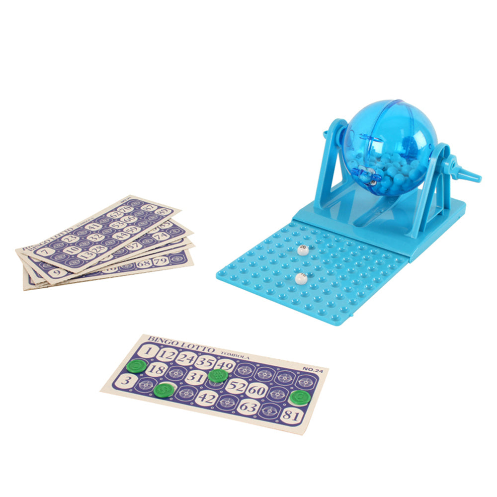 Toylife 20cm Bingo Lotto 90 Number Game Toy Set Kids/Family Fun Play Game Blue