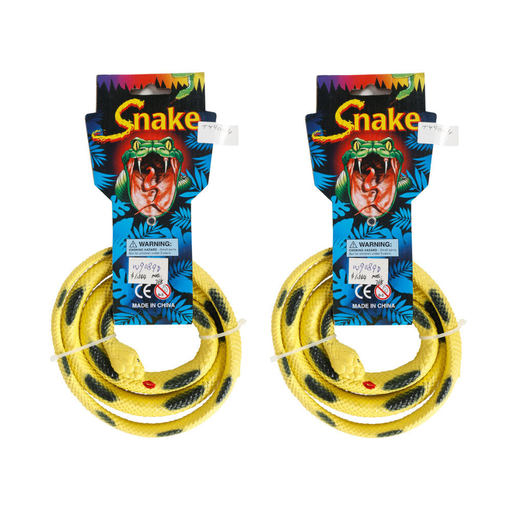 Razoo Rubber Heavy Duty Snake Kids/Childrens Play Toy 120cm 3+ (2 Pack)