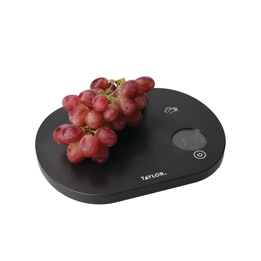 Taylor Pro Touchless Tare Digital Dual 5.5kg Kitchen Weighing Scale Black — image 3