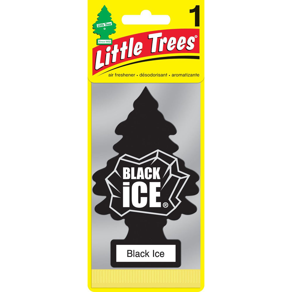 Little Tree Black Ice Car Scent Fragrance Hanging Auto Air Freshener 4x12cm