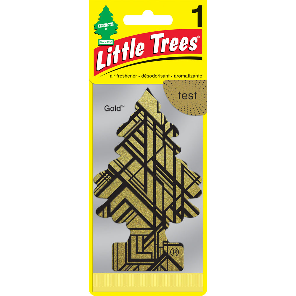 Little Tree Gold Car Scent Fragrance Hanging Auto Interior Air Freshener 4x12cm