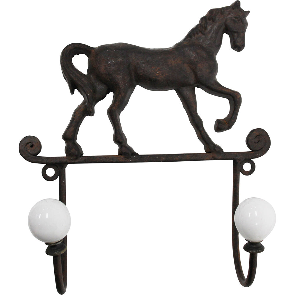 LVD Metal Double Horse Hook Decorative Home Decor Organisation 18.5x21cm (2 Pack) — image 2