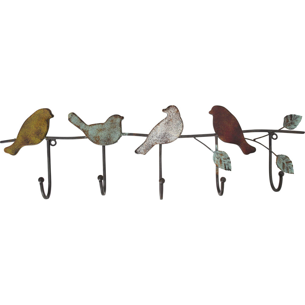 LVD Metal Hooks Bird Garden Decorative Home/Office Decor Organisation 57x28cm