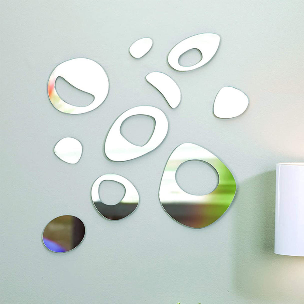 Umbra Orblet Decorative Home Wall Decor/Art Mirror Set 23x6x0.5cm Silver (10 Pieces) — image 2