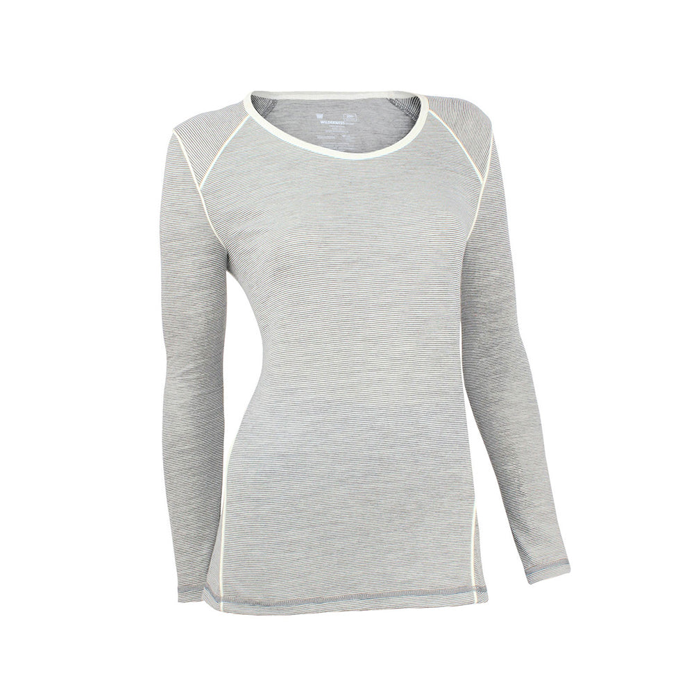 Wilderness Wear Wilderness Women Long Sleeve Tee Top Shirt Size 10 Activewear Base Layer Grey