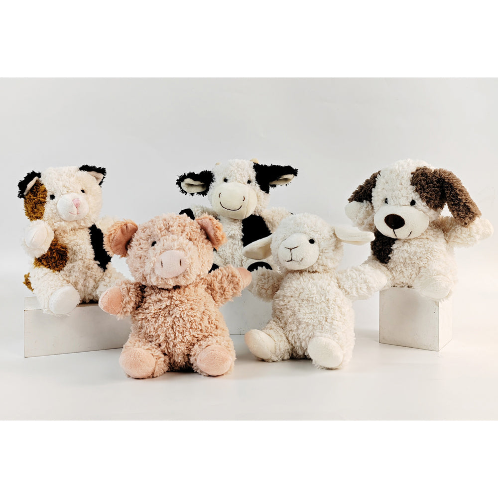 Urban Curly Dog 18cm Soft Toy Kids/Children Animal Fun Play Plush White & Brown — image 4
