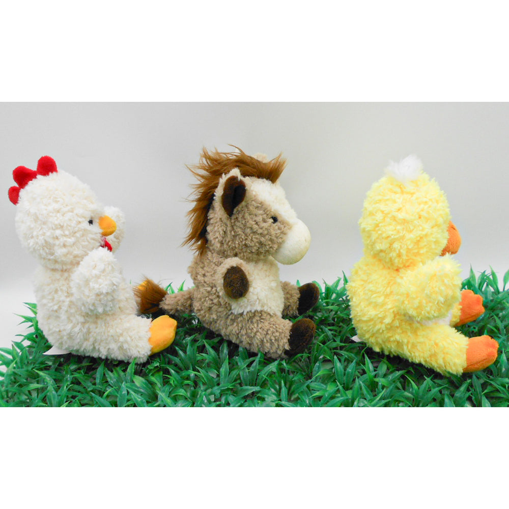 Urban Products Curly 18cm Horse Soft Fabric Animal Plush Kids/Children Toy Brown — image 2
