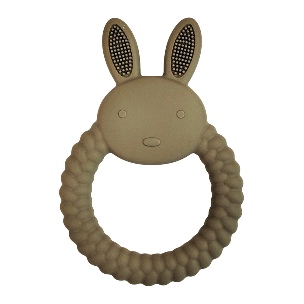 Urban Bunny 11cm Silicone Teether Ring Baby/Infant Teething Chew Toy Round Green