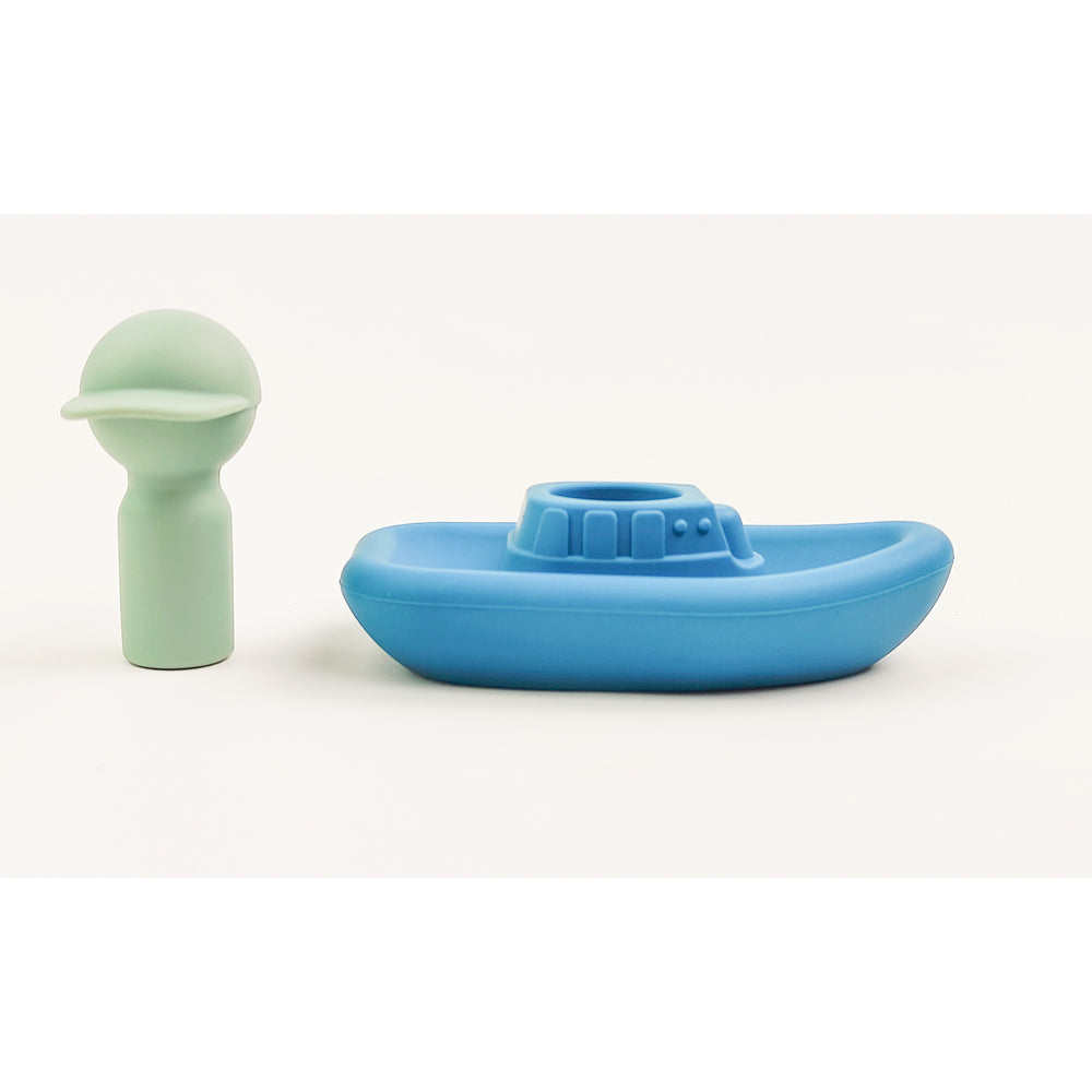 Urban Products Boat Skipper Bath Time Kids/Childrens Toy Blue 11cm 4M+ (2 Pack)