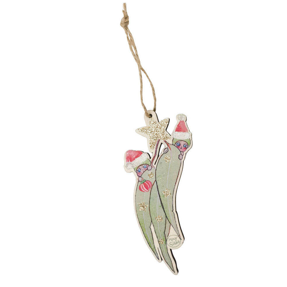 Urban 13cm Red/Green May Gibbs Gumnut Babies Leaves Hanging Decor Assorted
