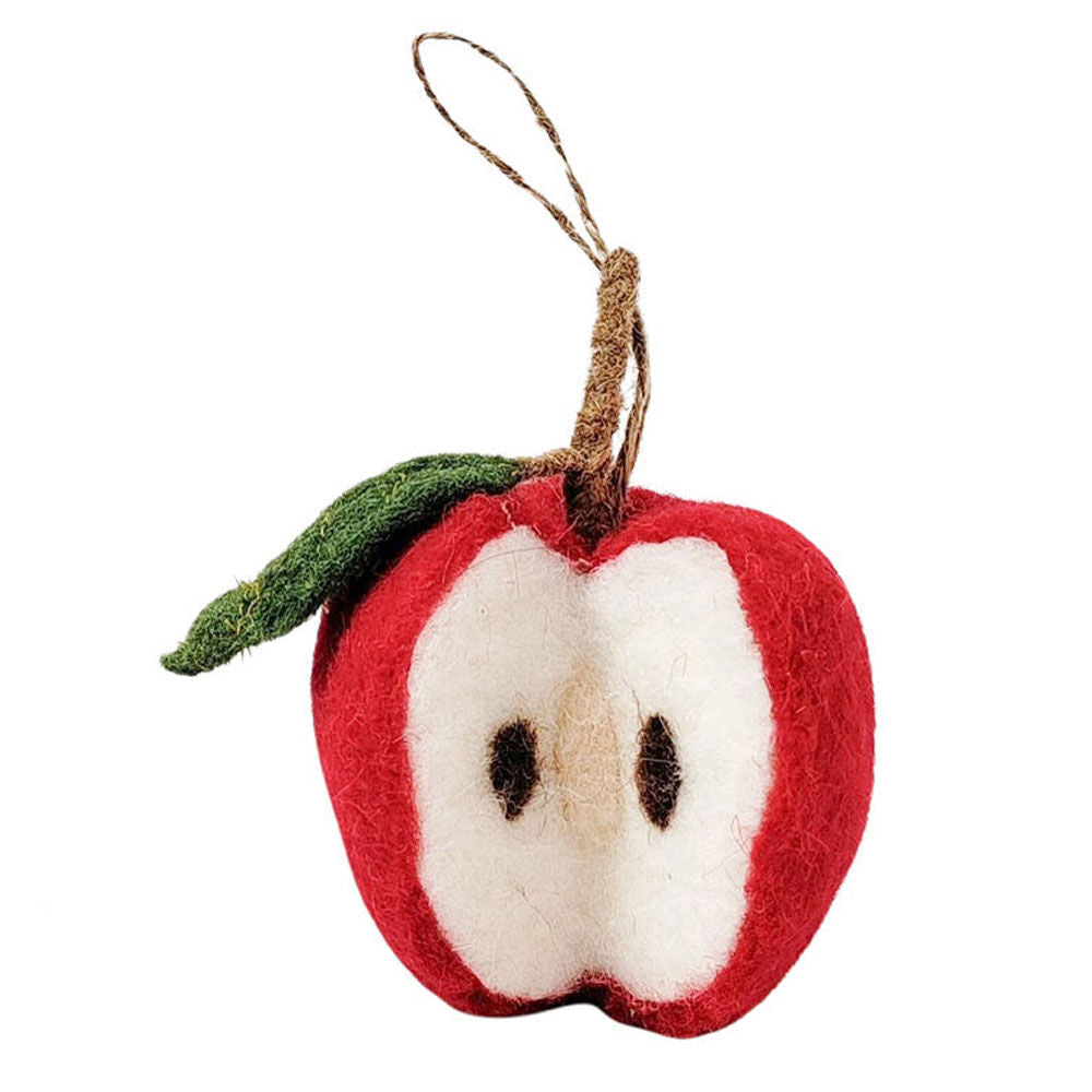 Urban 13cm Red Apple Hanging Christmas Tree Decoration Assorted