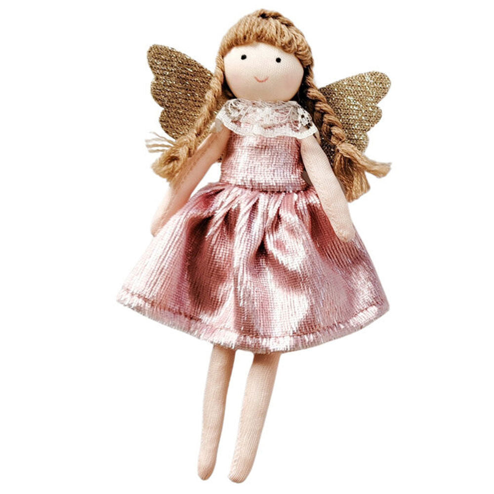 Urban 17cm Pink Sweet Christmas Angels Decoration Ornament Assorted