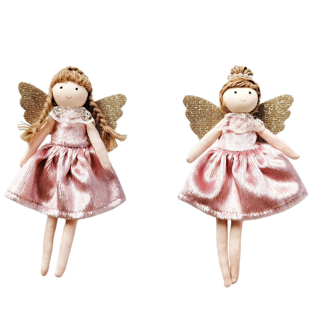 Urban 17cm Pink Sweet Christmas Angels Decoration Ornament Assorted — image 3