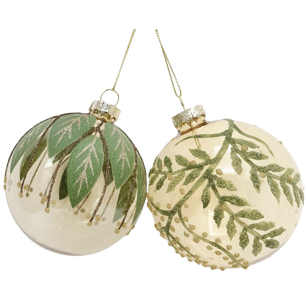 Urban 8cm Gold Australian Botanical Baubles Hanging Decoration Assorted — image 3