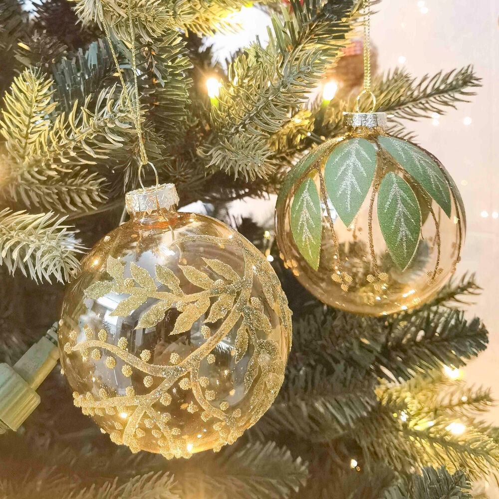 Urban 8cm Gold Australian Botanical Baubles Hanging Decoration Assorted — image 2
