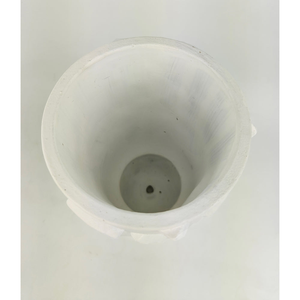Urban Felix 26cm Concrete Flower/Plant Vase Home Decor Display Pot Large WHT (2 Pack) — image 5