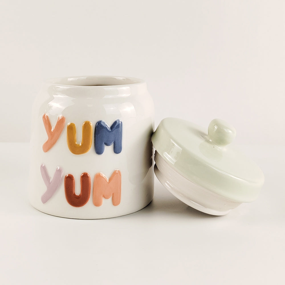 Urban 14cm Ceramic Yum Yum Treats/Snacks Jar Container Storage w/ Lid Asst — image 3