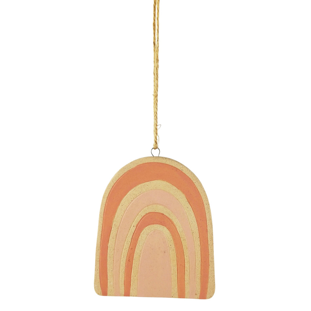 Urban 10cm Rainbow Ceramic Garden Hanging Charm Home Plant Pot Display Pink (4 Pack) — image 2