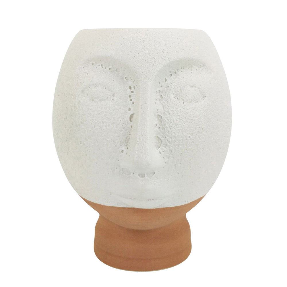 Urban Kendall Face 18cm Ceramic Plant/Flower Vase Home Display Pot Small White