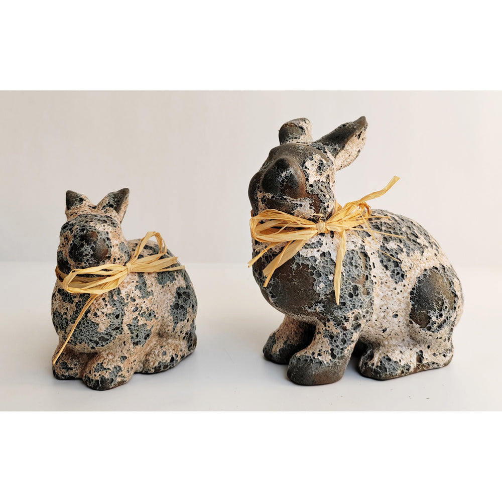 Urban 10.5cm Delphi Bunny Garden Ornament Home Decor Animal Statue Display Grey — image 2