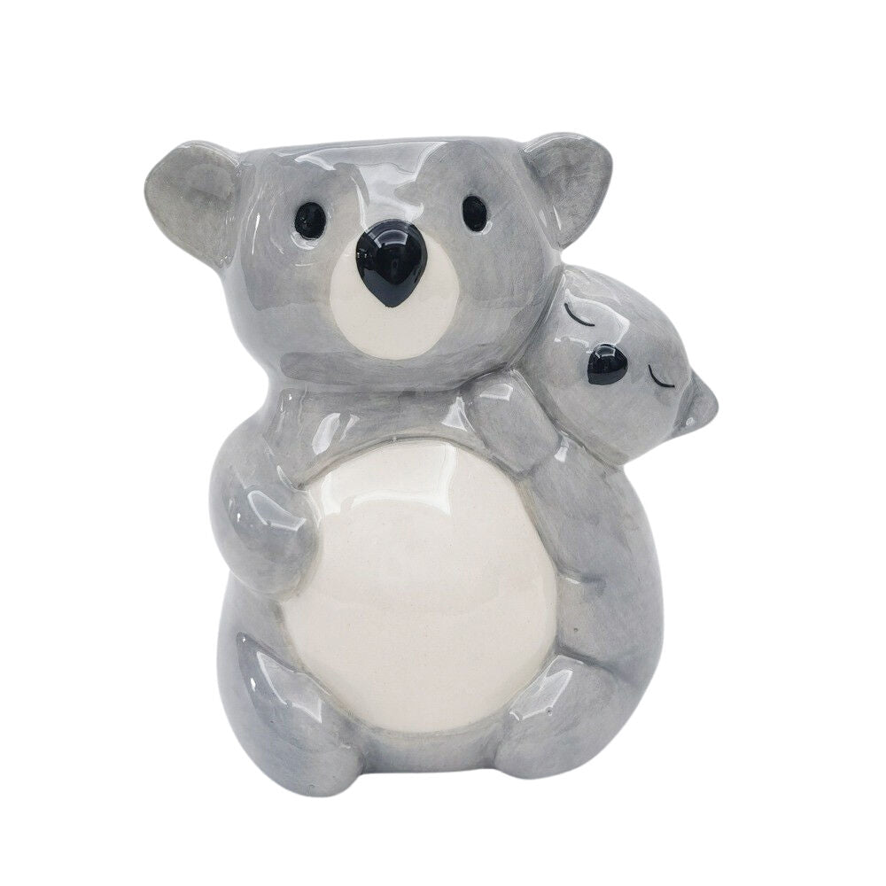 Urban Hugging Koalas Ceramic Planter Flower/Plant Pot Home Decor 11cm Grey