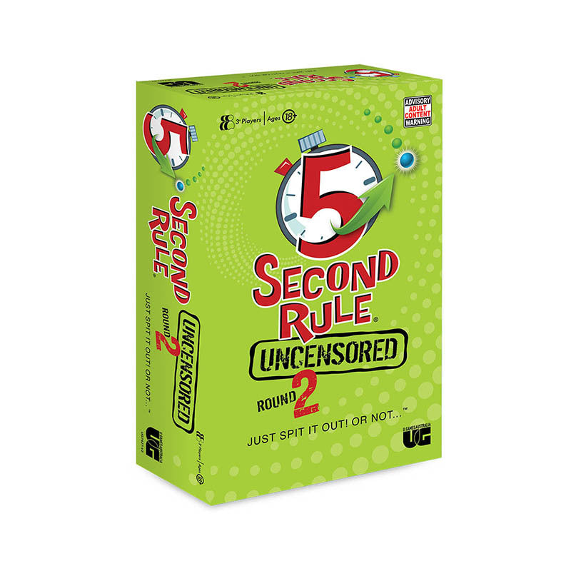 5 Second Rule Uncensored Question Version 2 Adult Activity Fun Game Toy 18+