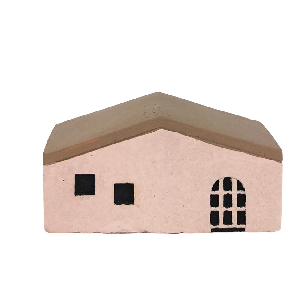 Urban Jonah House 12cm Concrete Ornament Home Decor Statue Display Long Pink