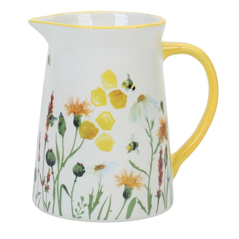 Urban Bee Meadow Pouring Jug Yellow 15cm Serveware Home Kitchen Decor