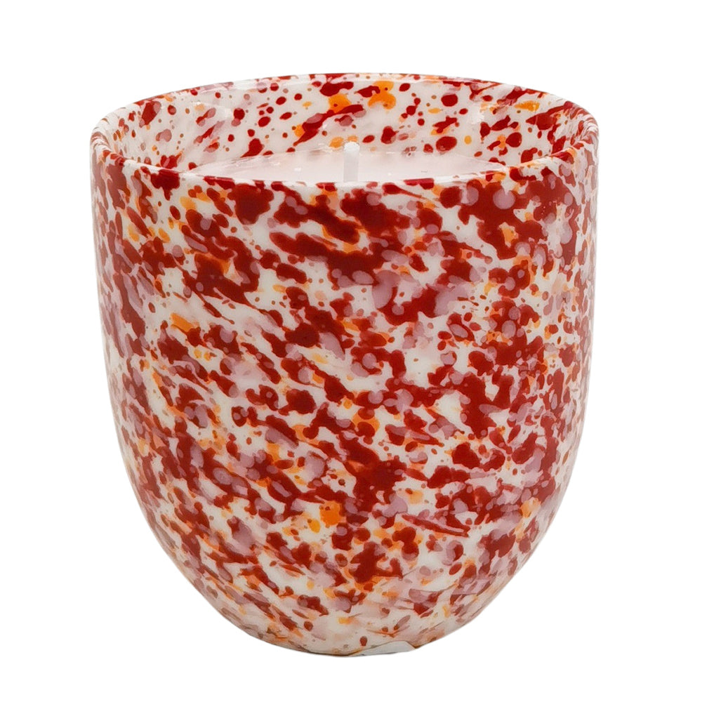 Urban Speckle Candle Pink/Red Coloured 8cm Stylish Home Decor Fragrance