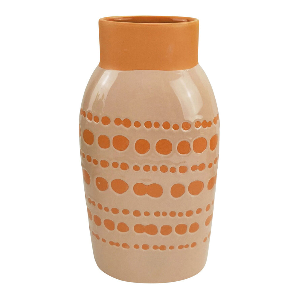 Urban Remy 26cm Ceramic Plant/Flower Vase Home Decor Display Pot Medium Sherbet