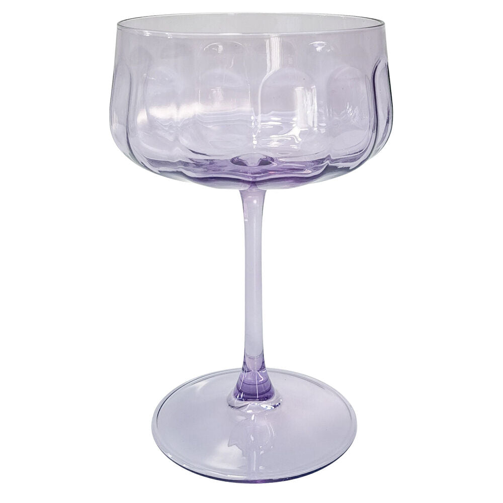 Urban 16cm Purple Tillie Coupe Champagne Cocktail Drinking Glass 365ml