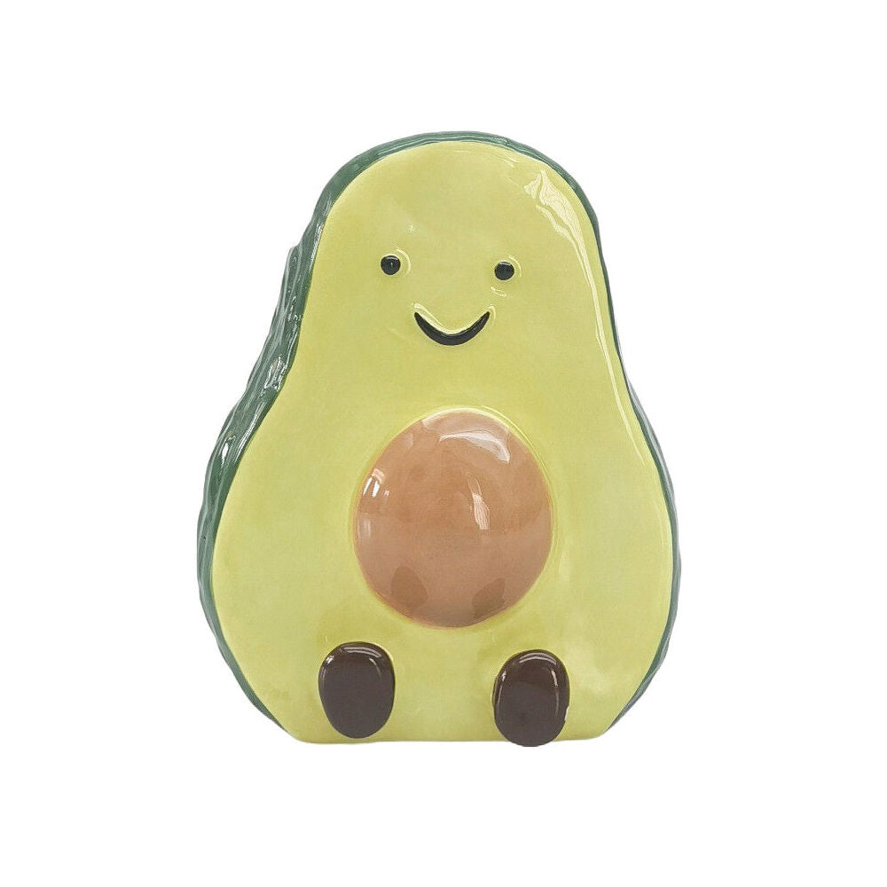 Urban 12x10cm Green Ceramic Aimee Avocado Friends Vessel Decorative Storage Vase